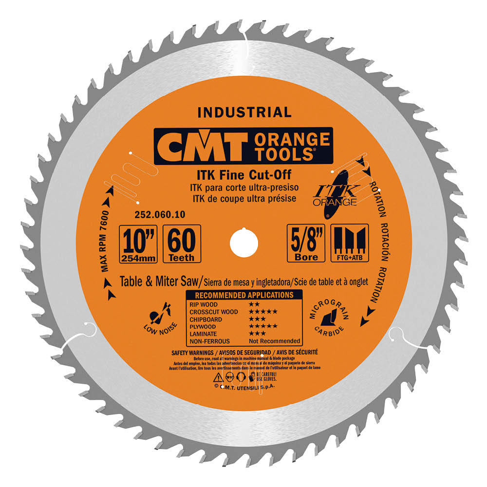 ITK fine cutoff circular saw blades 252 Industrial saw blades CMT
